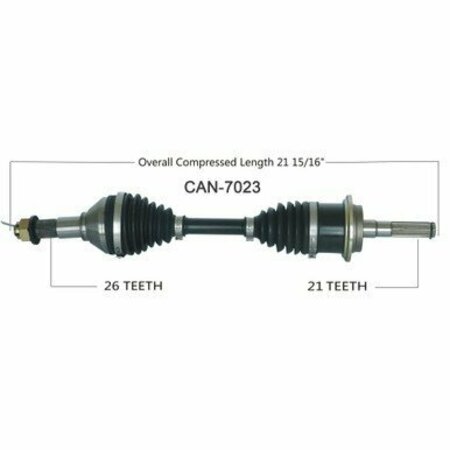 WIDE OPEN OE Replacement CV Axle for CAN AM FRONT R OUTLANDER XMR CAN-7023